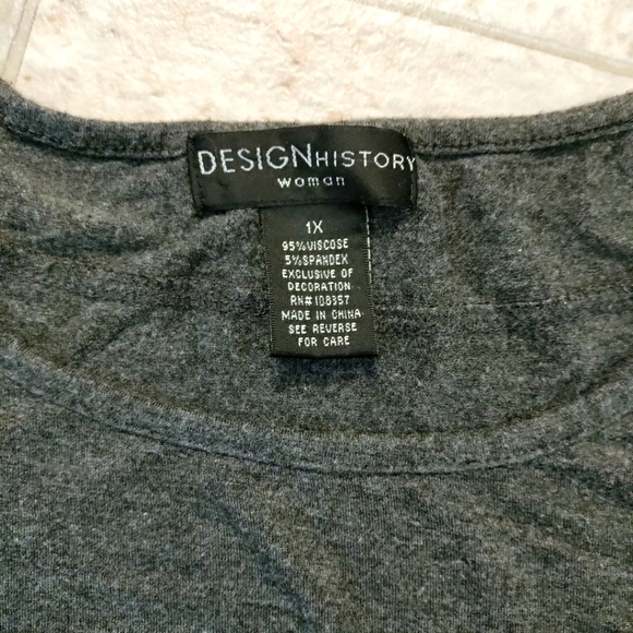 Women's Design Mesh Long Sleeve Causal Top Plus Size  1X - Picture 5 of 9